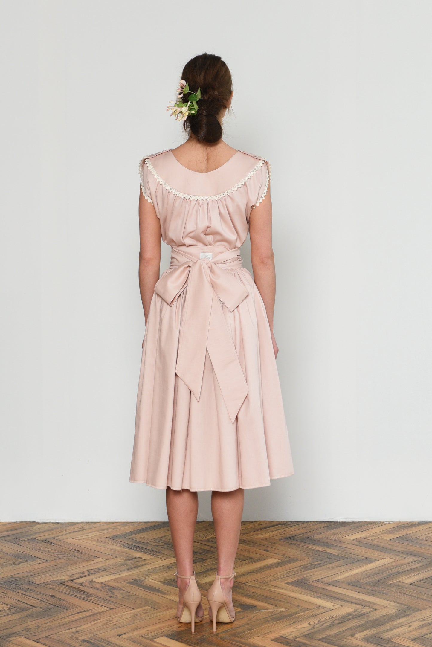 Edith Set With Skirt and Blouse in Vintage Pink