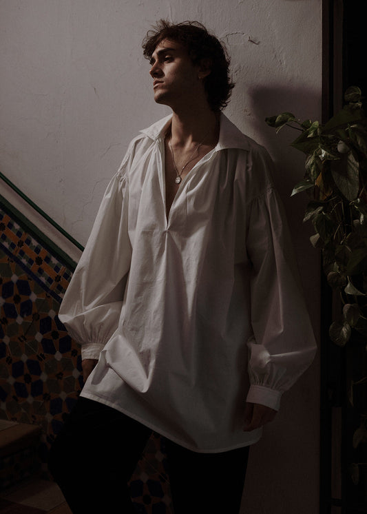 The D’Artagnan Shirt – A 17th-Century Inspired Cotton Blouse