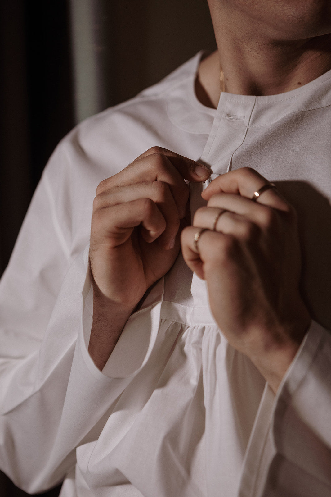 Mr. Darcy's Regency Style White Cotton Shirt