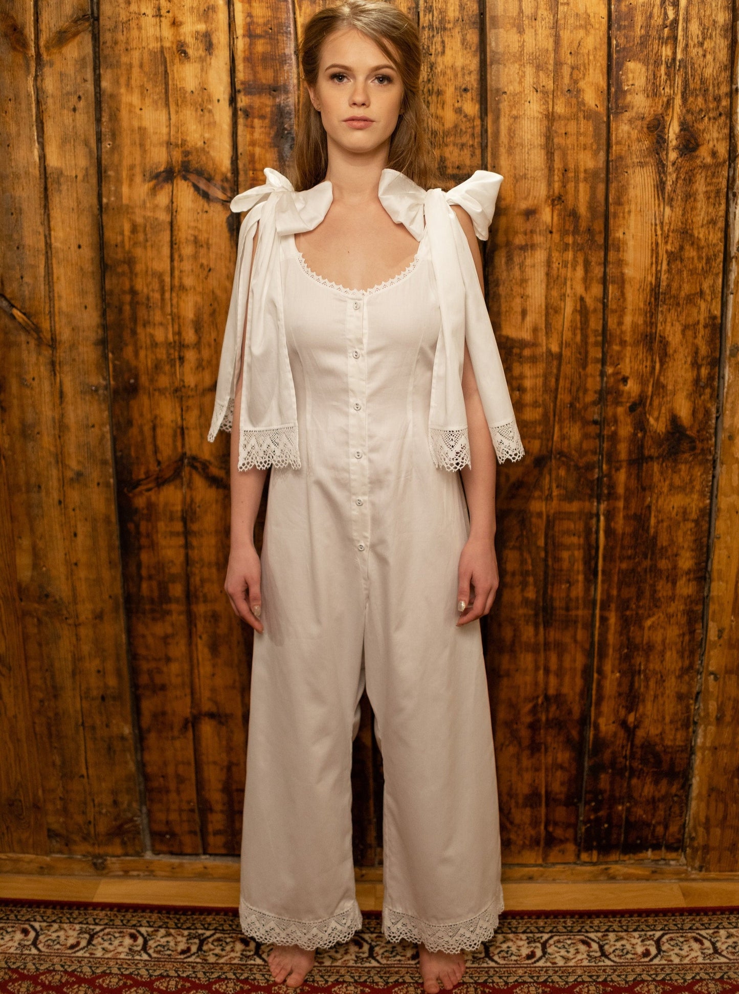 Princess Swann - Jumpsuit in White Cotton