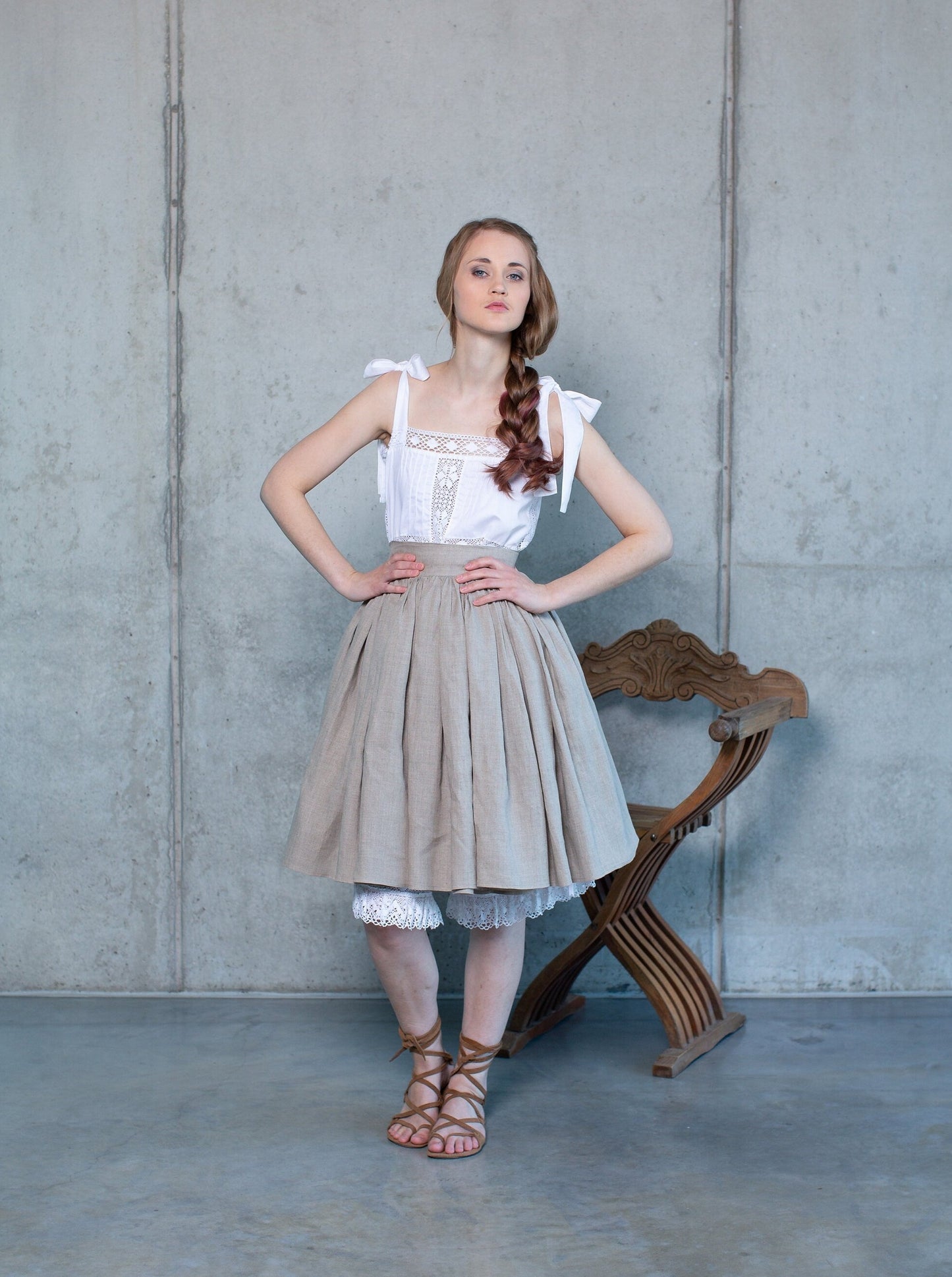 Gretel with an Attitude - Skirt and Victorian Inspired Underwear Set