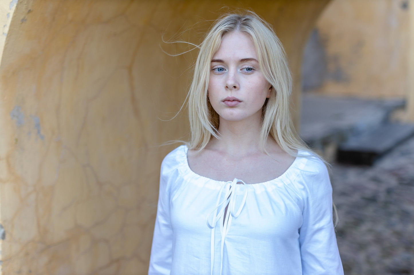 Outlander Dream Maxi Dress in White Cotton