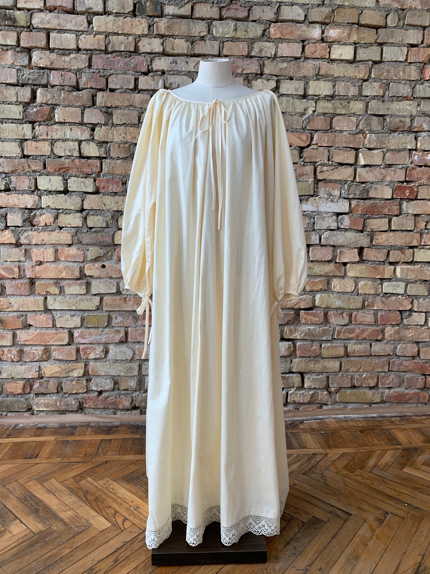 Milda Gown in Ecru Cotton