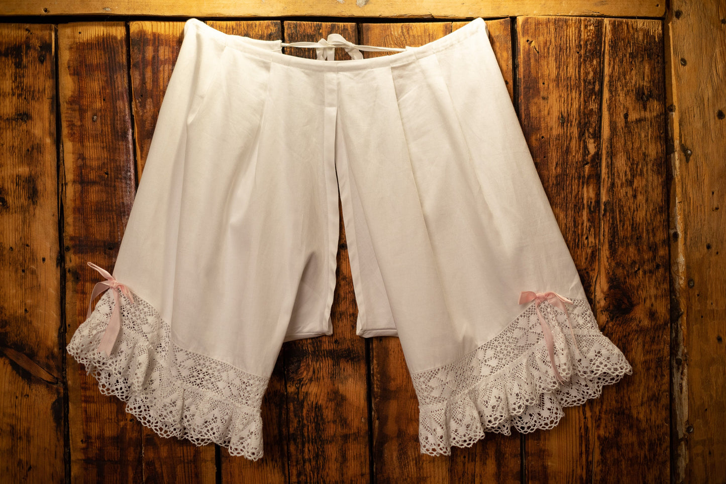 Mademoiselle de France - French Vintage Inspired Underwear Set in White Cotton
