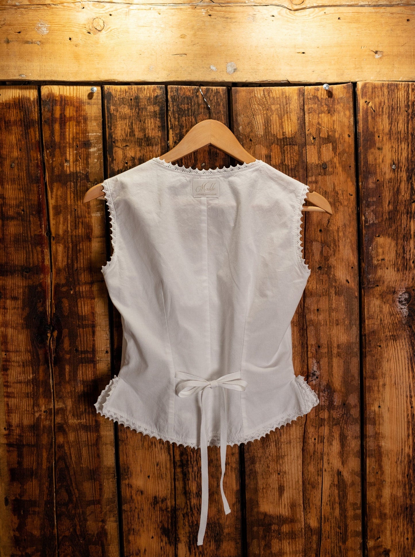 Lady Margaret - Victorian Inspired Pajamas Set in White Cotton