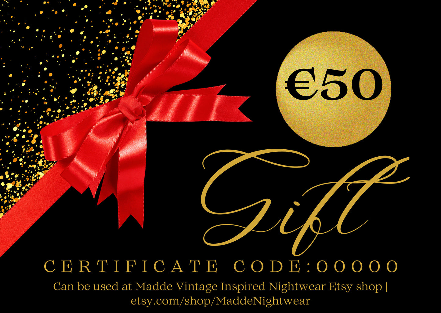 Gift Voucher for 50-500 euros to spend at Madde shop | Gift certificate | The perfect last minute present | Gift card | Choose your present